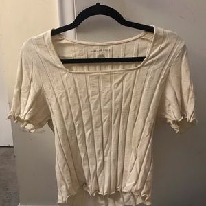 Cropped Peasant Tee Shirt